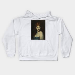 Study of a Head of a Woman by Jean-Jacques Henner Kids Hoodie